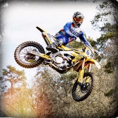 Rider in Dynamic MX gear set– blue