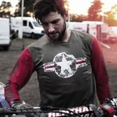 Rider in Star MX Gear set – army green