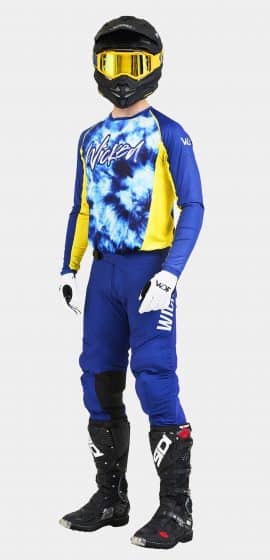 Blu Tie dye MX gear set