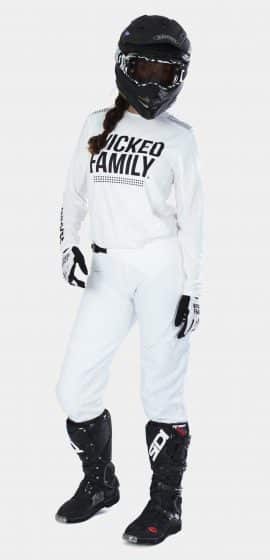 Solid womens MX gear white on woman