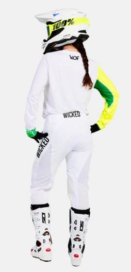 Twisted MX Gear white on woman