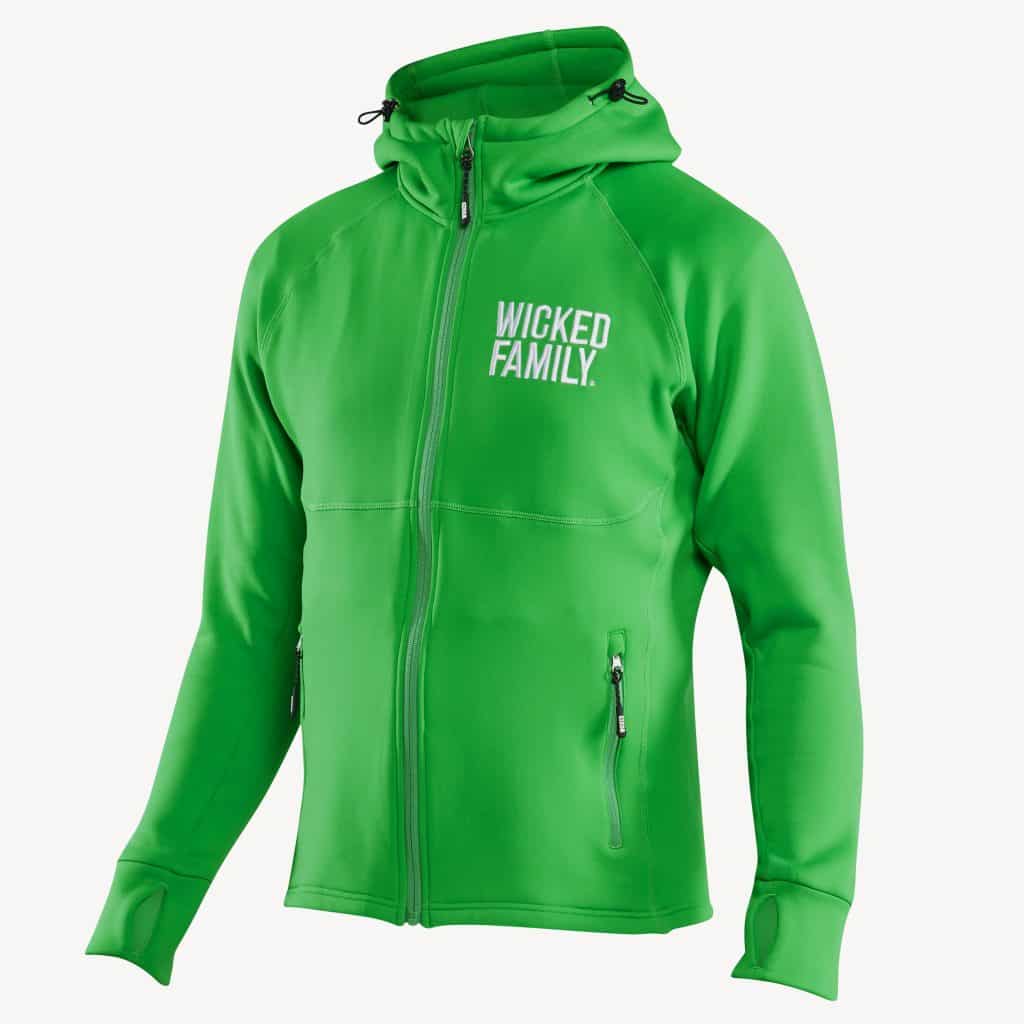 Fleece hoodie green