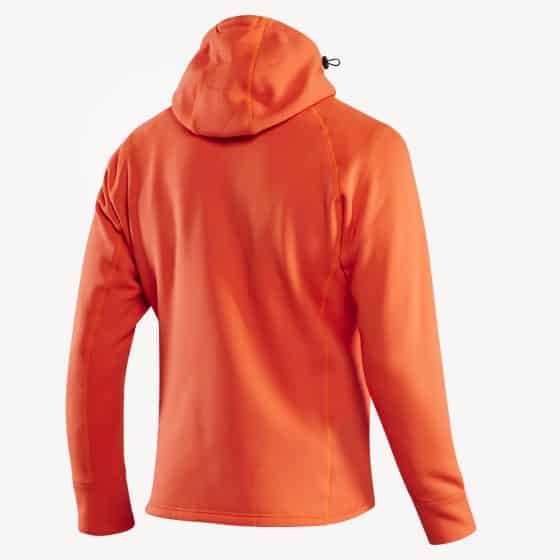 Fleece hoodie orange