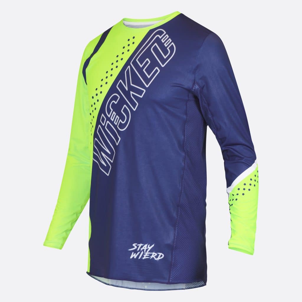 Speed mx jersey blue/lime