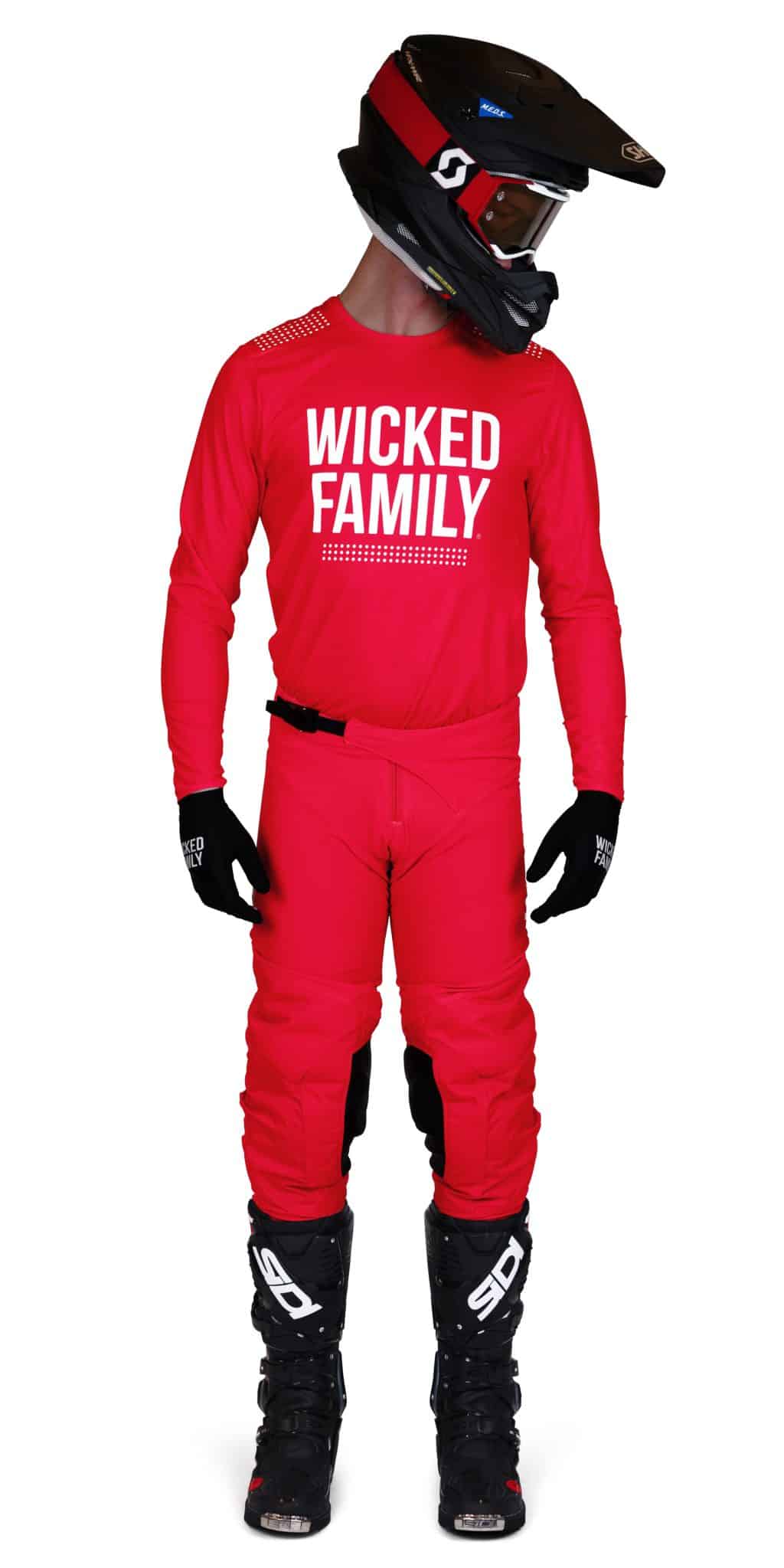Solid MX gear set - Red
