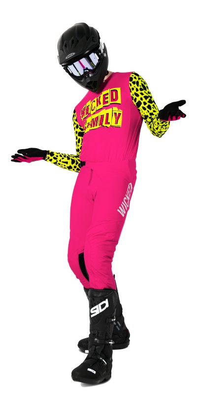 Punk pink mx gear