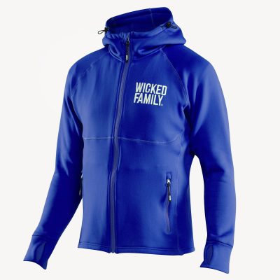 Fleece hoodie blue