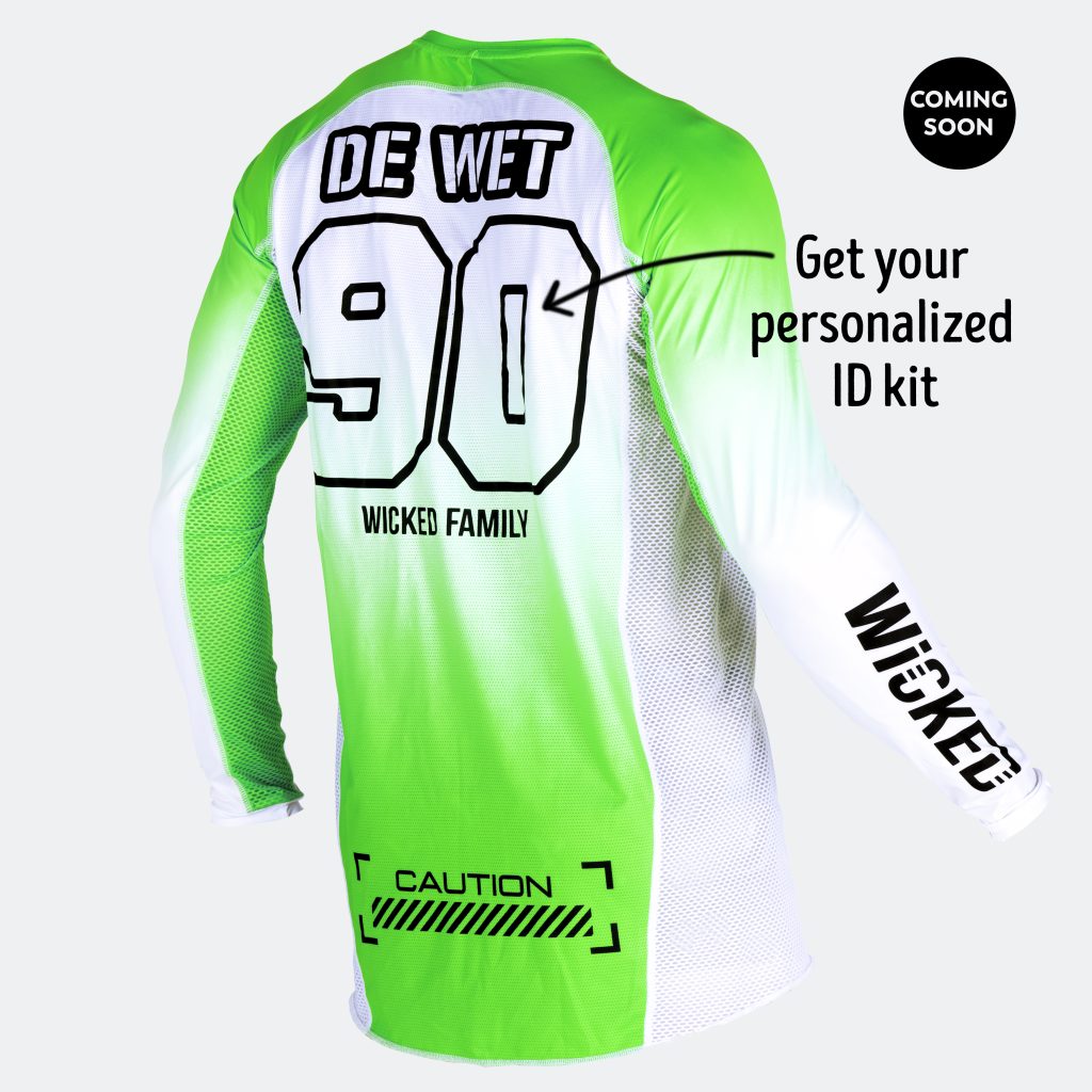 Cyber MX Jersey green back